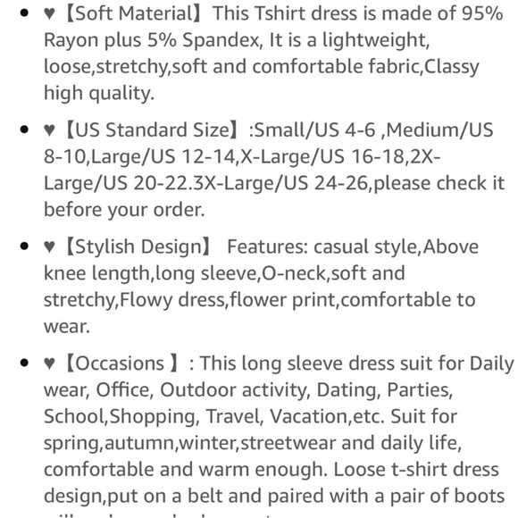 Long sleeve Purple Shift Dress L - Picture 5 of 5